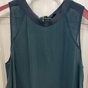 Flowy dark green Madewell blouse